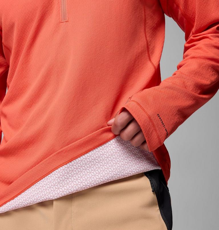 Men's DriVenture Technical Half Zip Long Sleeve T-Shirt, Color: Zing, White, image 5