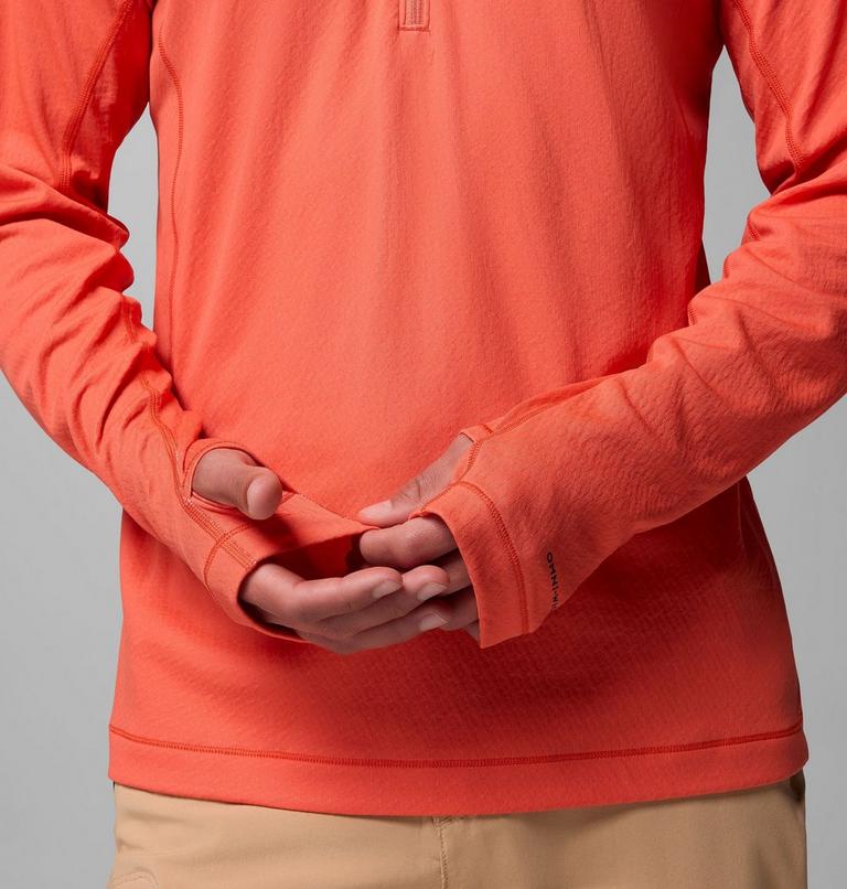 Men's DriVenture Technical Half Zip Long Sleeve T-Shirt, Color: Zing, White, image 7
