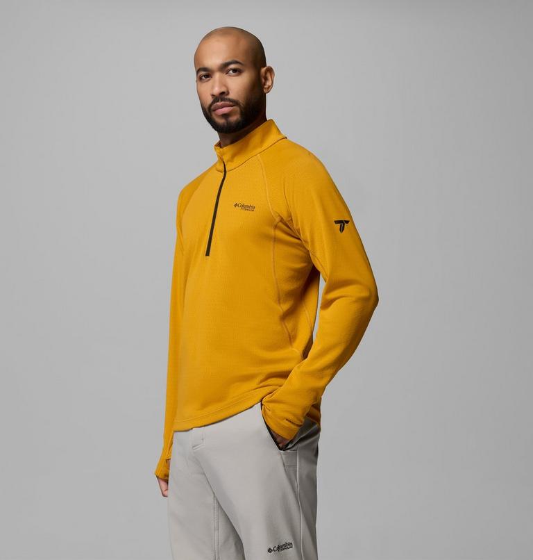 Men's DriVenture Technical Half Zip Top, Color: Squash, image 4
