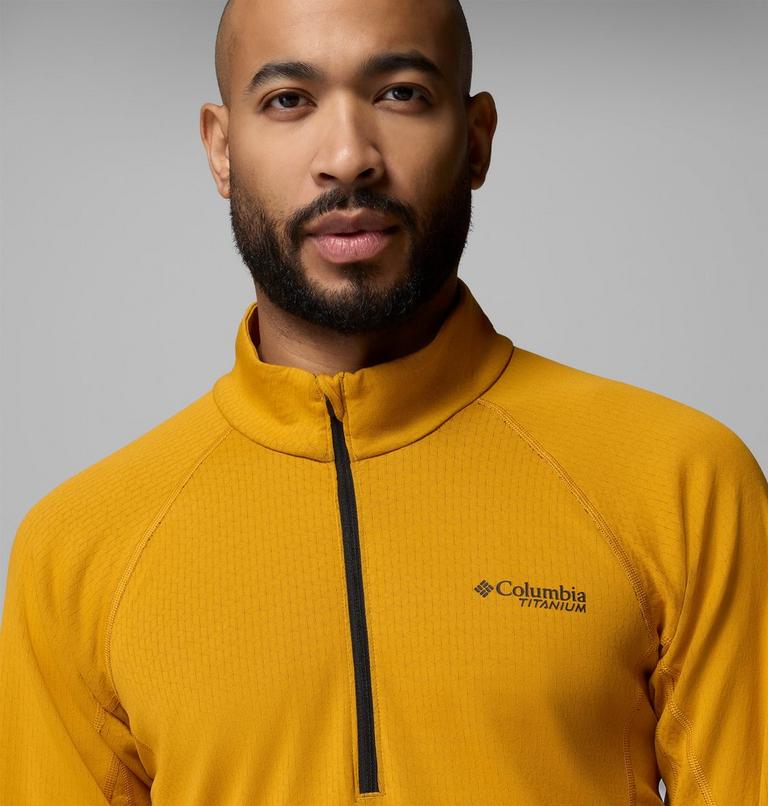 Men's DriVenture Technical Half Zip Top, Color: Squash, image 5