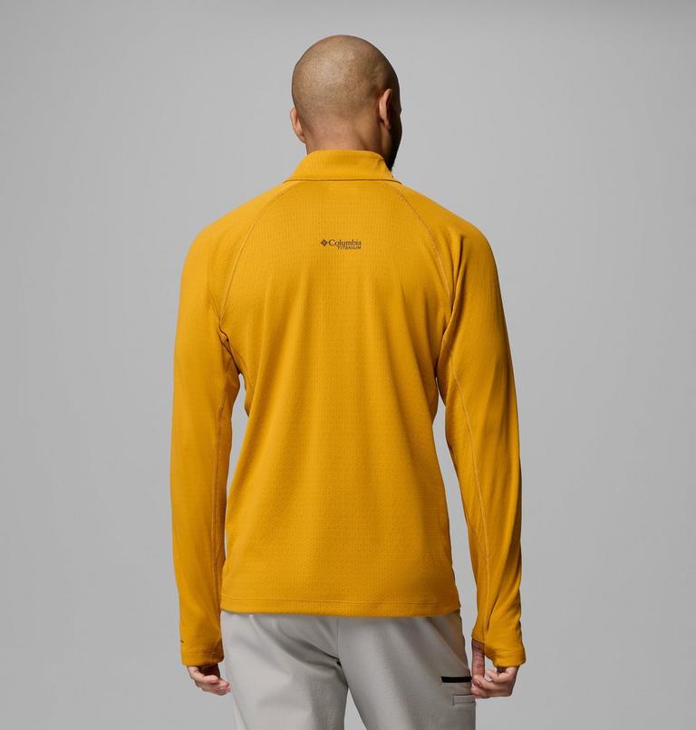 Men's DriVenture Technical Half Zip Top, Color: Squash, image 3