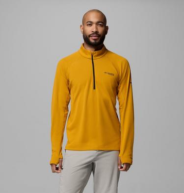 Men's DriVenture Technical Half Zip Top, Color: Squash, image 1