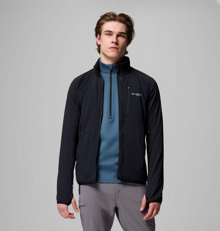 Men's Arctic Crest Hybrid Technical Fleece Jacket, Color: Black, image 5