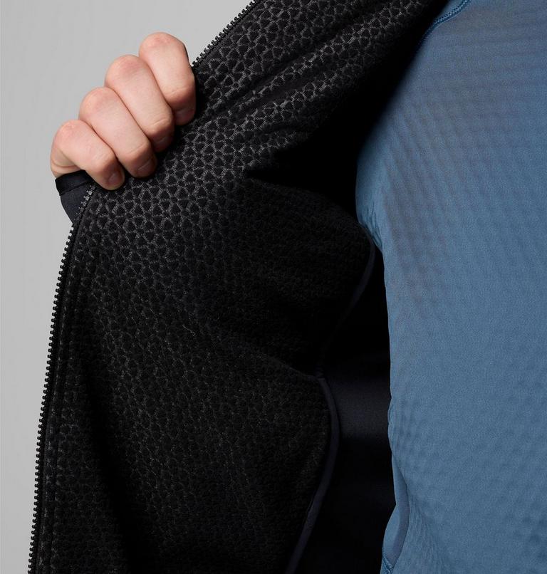 Men's Arctic Crest Hybrid Technical Fleece Jacket, Color: Black, image 6