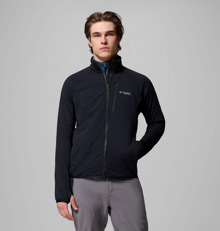 Men's Arctic Crest Hybrid Technical Fleece Jacket, Color: Black, image 1
