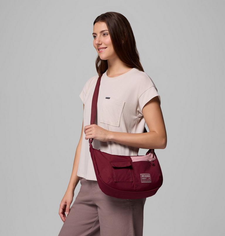 Unisex Cottonwood Creek Saddlebag, Color: Rich Wine, Eraser Pink, image 5