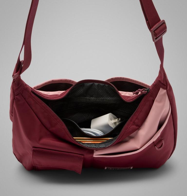Unisex Cottonwood Creek Saddlebag, Color: Rich Wine, Eraser Pink, image 7