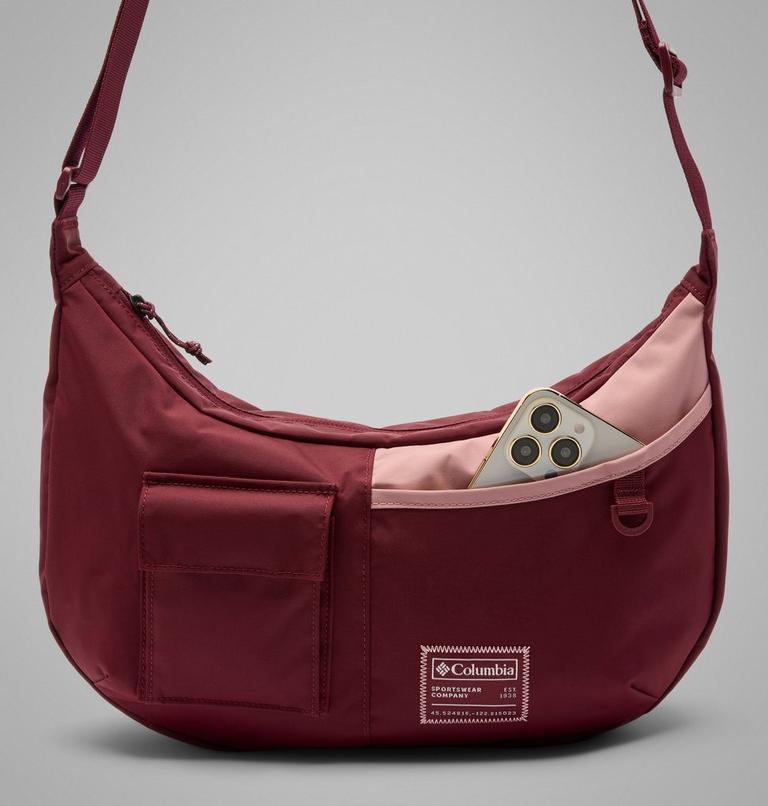 Unisex Cottonwood Creek Saddlebag, Color: Rich Wine, Eraser Pink, image 8