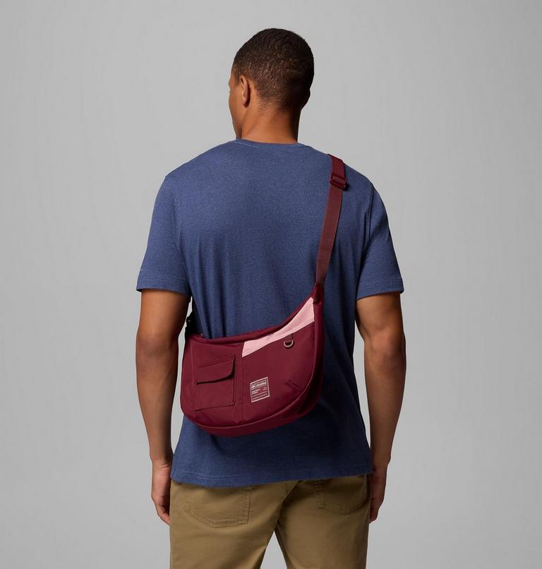 Unisex Cottonwood Creek Saddlebag, Color: Rich Wine, Eraser Pink, image 4