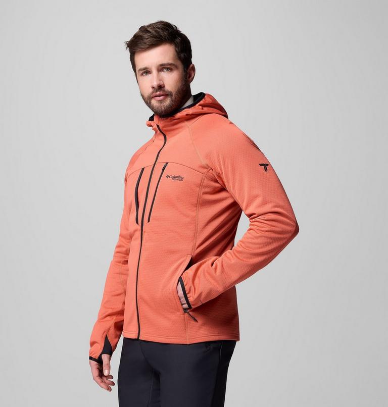 Men's Arctic Crest Bonded Technical Fleece Jacket, Color: Zing, image 4