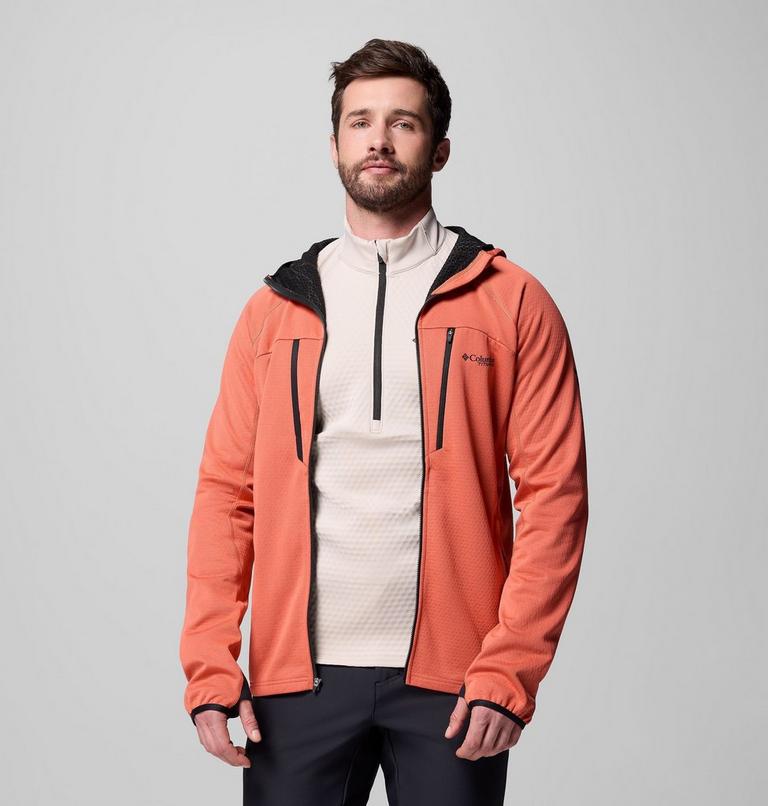 Men's Arctic Crest Bonded Technical Fleece Jacket, Color: Zing, image 5