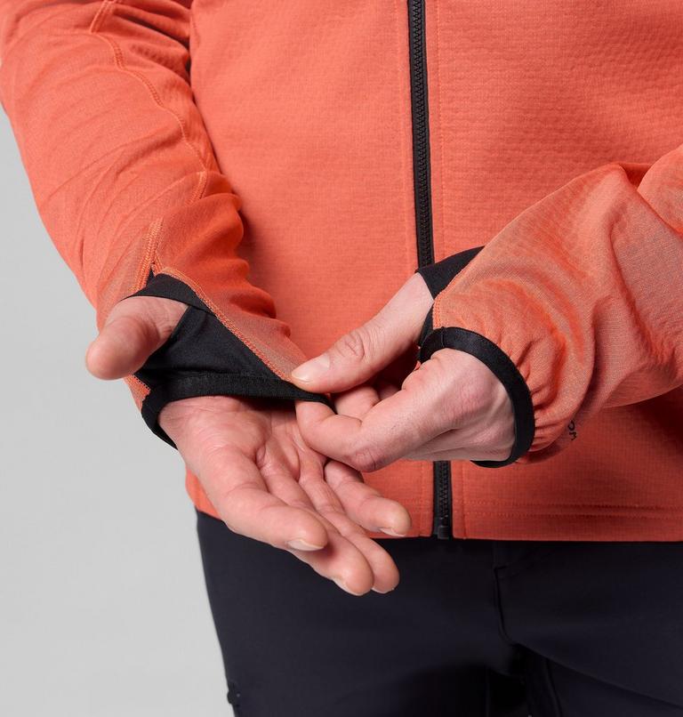 Men's Arctic Crest Bonded Technical Fleece Jacket, Color: Zing, image 8