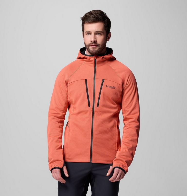 Men's Arctic Crest Bonded Technical Fleece Jacket, Color: Zing, image 1