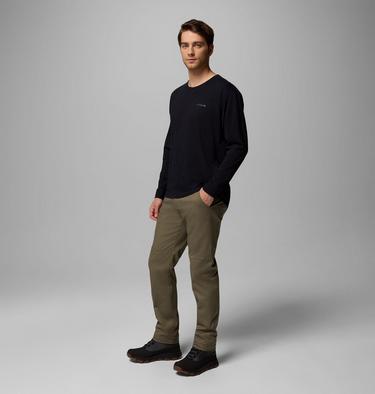 Men's Black Butte Long Sleeve Graphic T-Shirt, Color: Black, Trailmap, image 6