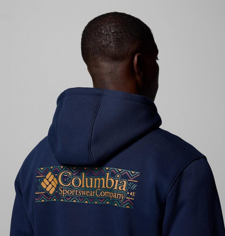 Men's Meridian Creek Graphic Hoodie, Color: Collegiate Navy Branded Blanket, image 7
