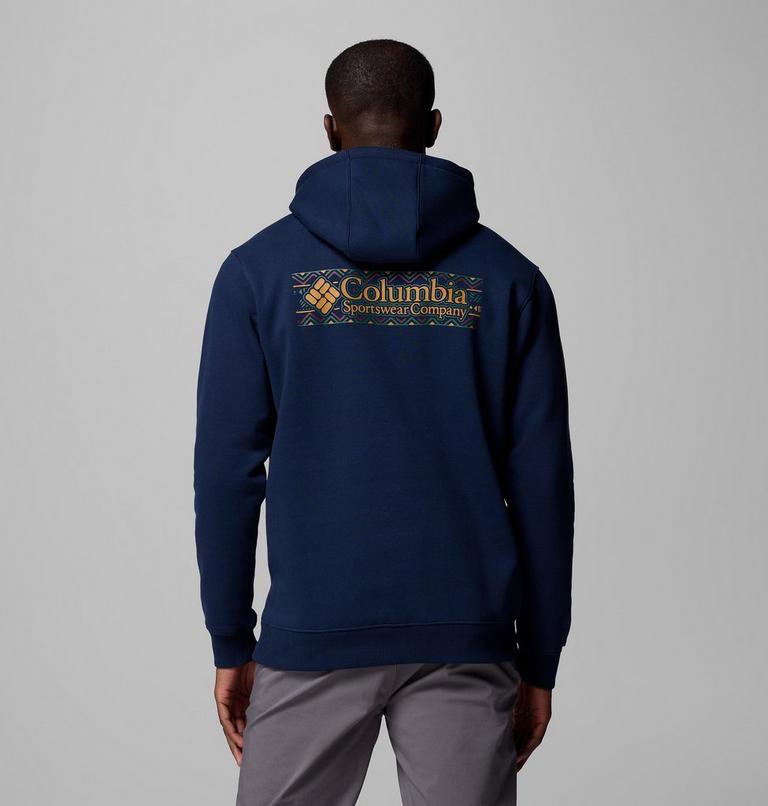 Men's Meridian Creek Graphic Hoodie, Color: Collegiate Navy Branded Blanket, image 1