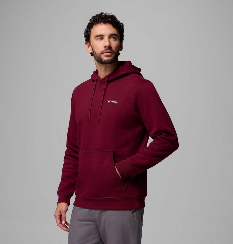 Men's Meridian Creek Graphic Hoodie, Color: Rich Wine Branded Blanket, image 4