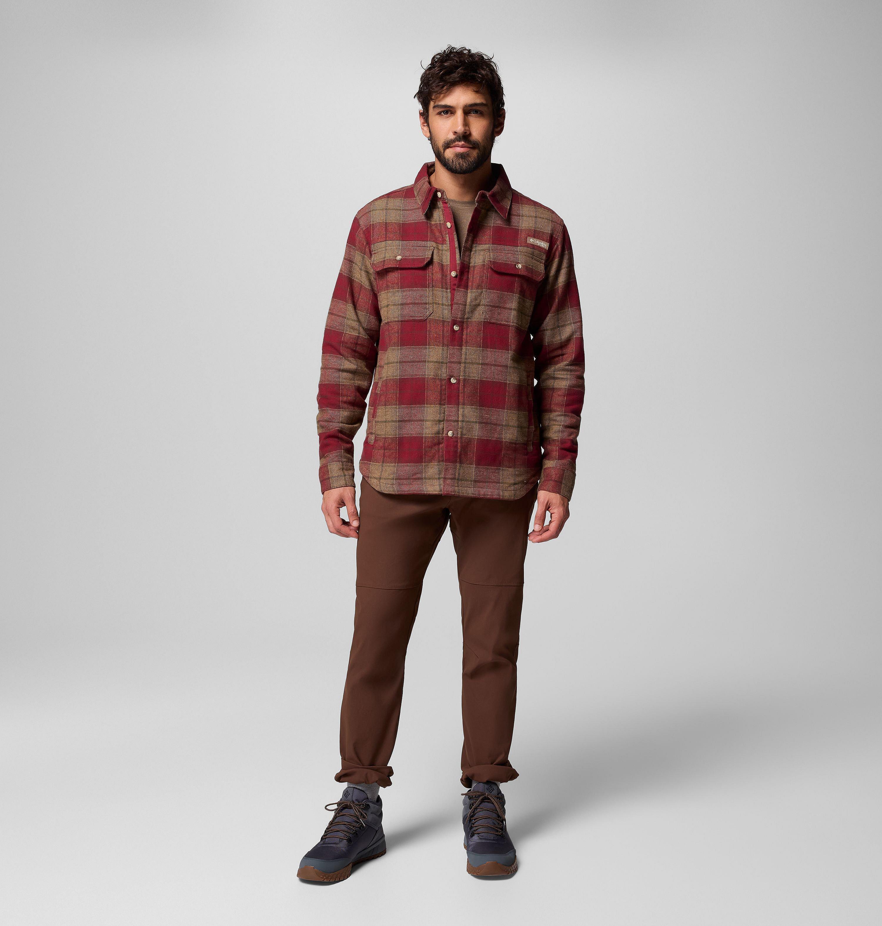 Men's Saddle Point Warm Lined Flannel | 664 | L 9