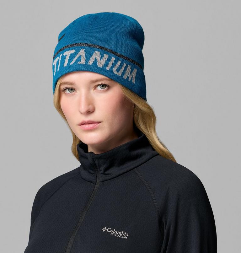 Unisex Columbia Heat III Beanie, Color: Phoenix Blue, Reflective T Spike, image 5