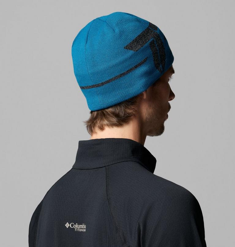 Unisex Columbia Heat III Beanie, Color: Phoenix Blue, Reflective T Spike, image 4
