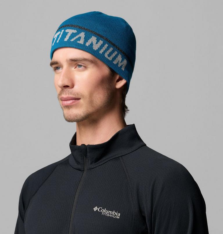 Unisex Columbia Heat III Beanie, Color: Phoenix Blue, Reflective T Spike, image 3