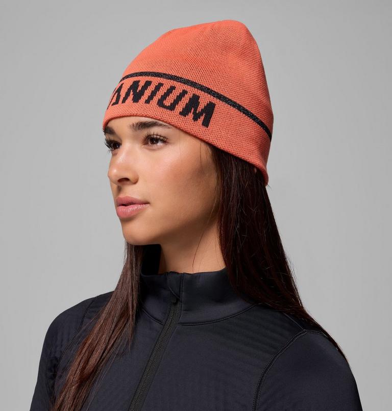 Unisex Columbia Heat III Beanie, Color: Zing, Reflective T Spike, image 4