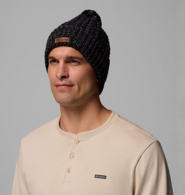 Unisex Cozy Ridge Beanie, Color: Black, City Grey Marled, image 3