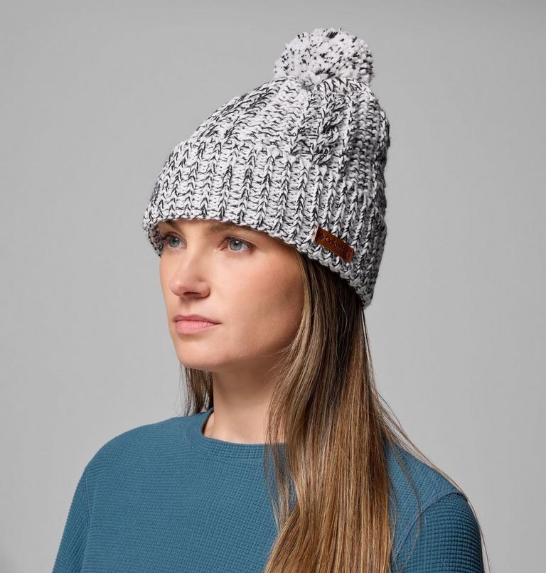 Unisex Cozy Ridge Beanie, Color: Sea Salt, Black Marled, image 5