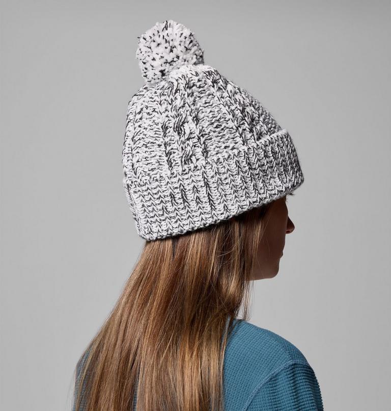 Unisex Cozy Ridge Beanie, Color: Sea Salt, Black Marled, image 6
