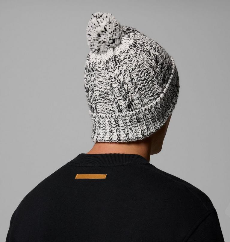Unisex Cozy Ridge Beanie, Color: Sea Salt, Black Marled, image 4