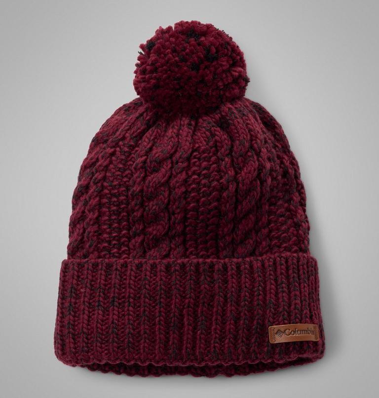 Unisex Cozy Ridge Beanie, Color: Rich Wine, Black Marled, image 1