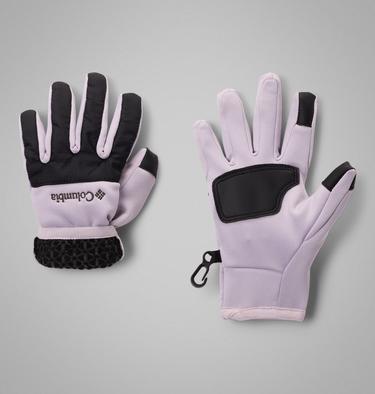Kids' Arctic Crest Gloves, Color: Lavender Pearl, image 2