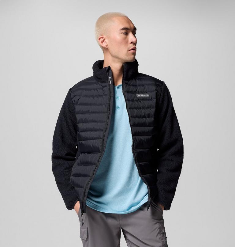 Chaqueta híbrida de plumón Juniper Peak para hombre, Color: Black, image 5