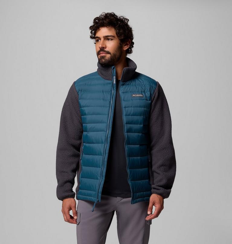 Chaqueta híbrida de plumón Juniper Peak para hombre, Color: Everblue, Shark, image 5