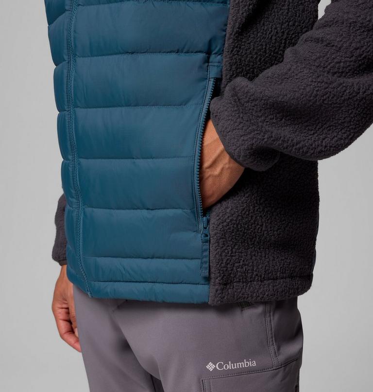 Chaqueta híbrida de plumón Juniper Peak para hombre, Color: Everblue, Shark, image 7