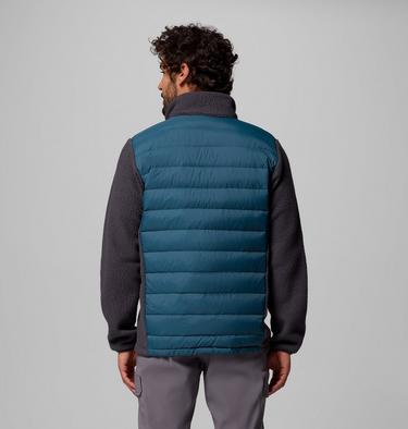 Veste en Duvet Hybride Juniper Peak Homme, Color: Everblue, Shark, image 7