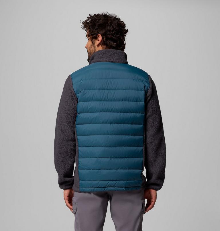 Chaqueta híbrida de plumón Juniper Peak para hombre, Color: Everblue, Shark, image 3