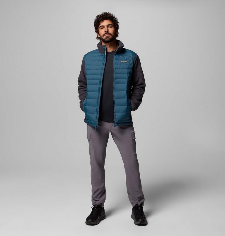 Chaqueta híbrida de plumón Juniper Peak para hombre, Color: Everblue, Shark, image 2