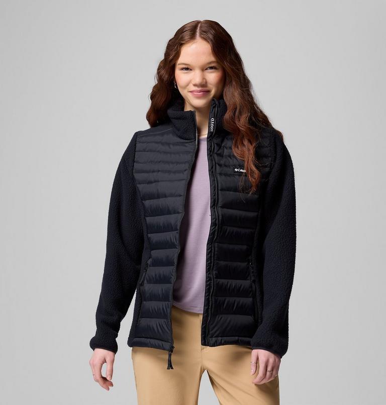 Chaqueta híbrida de plumón Juniper Peak para mujer, Color: Black, image 5
