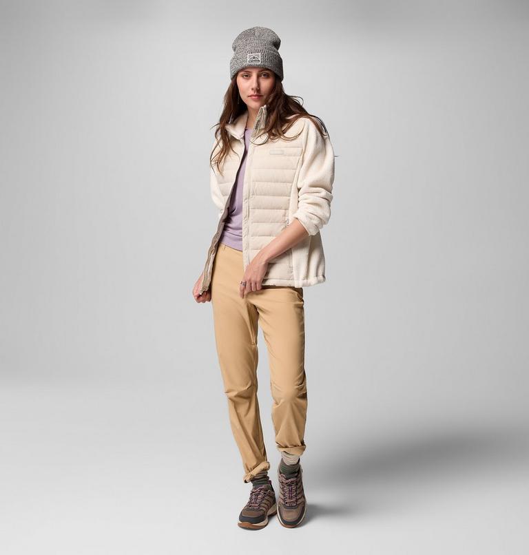 Chaqueta híbrida de plumón Juniper Peak para mujer, Color: Dark Stone, Chalk, image 9