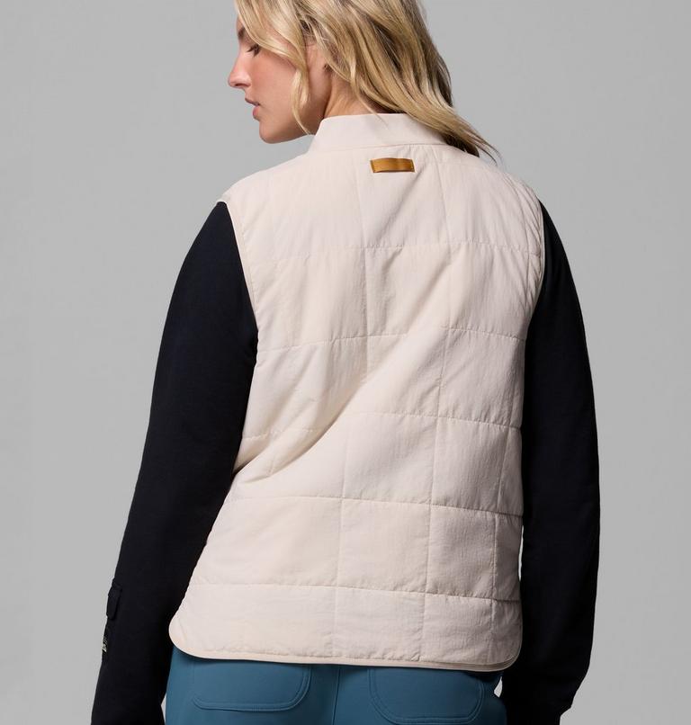 Women's High Cascades Reversible Insulated Gilet, Color: Dark Stone, Dark Stone Tim's Buff Pld, image 10