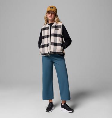 Women's High Cascades Reversible Insulated Gilet, Color: Dark Stone, Dark Stone Tim's Buff Pld, image 2