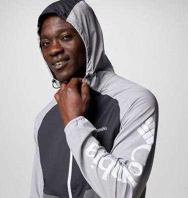 Men's Panther Creek II Hiking Softshell Jacket, Color: City Grey, Black, Columbia Grey, image 8