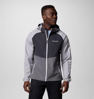 Men's Panther Creek II Hiking Softshell Jacket, Color: City Grey, Black, Columbia Grey, image 1