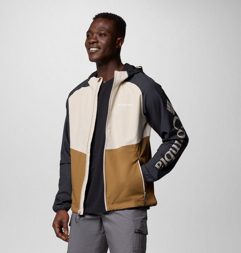 Chaqueta softshell de senderismo Panther Creek II para hombre, Color: Delta, Dark Stone, Black, image 3