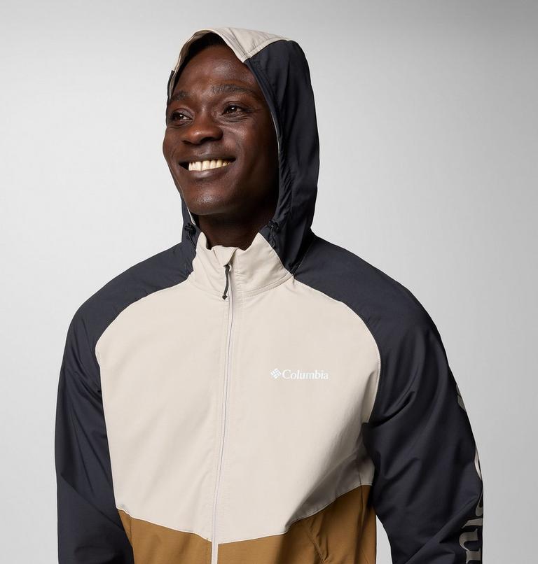 Chaqueta softshell de senderismo Panther Creek II para hombre, Color: Delta, Dark Stone, Black, image 4