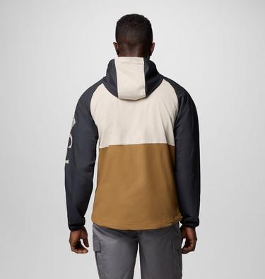 Men's Panther Creek II Hiking Softshell Jacket, Color: Delta, Dark Stone, Black, image 2