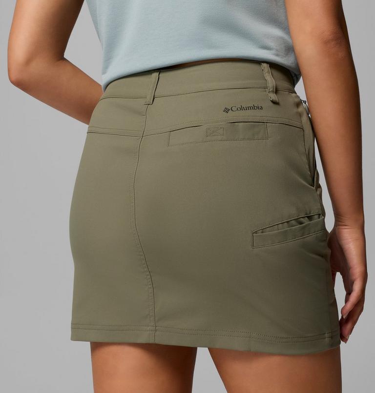 Women's Leslie Falls II Hiking Skort, Color: Stone Green, image 6