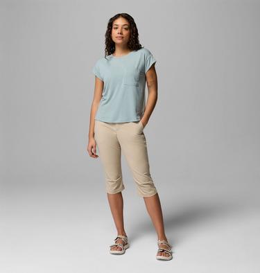 Women's Leslie Falls Knee Hiking Trousers, Color: Ancient Fossil, image 4