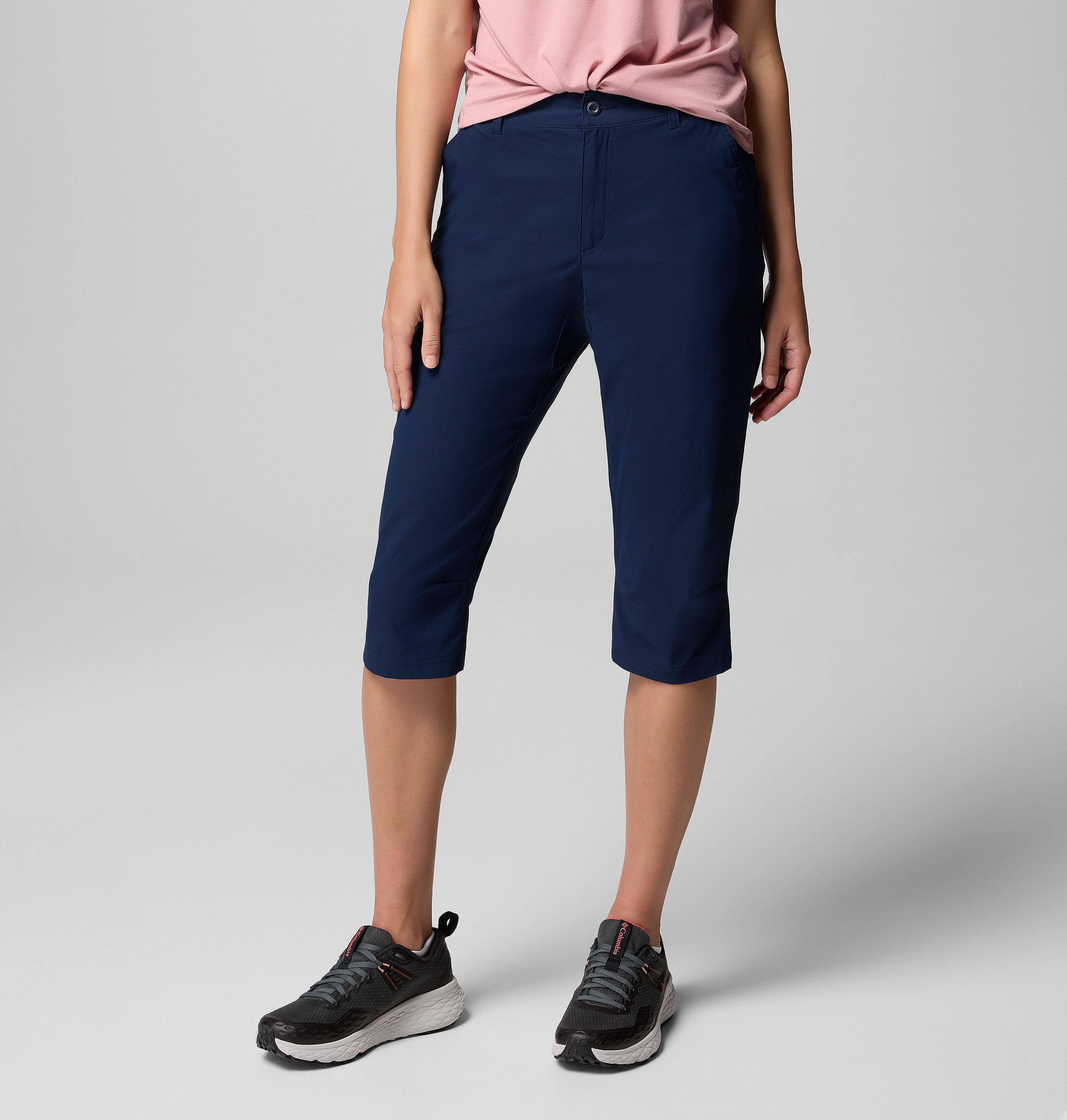 Columbia Sportswear Women's Blue Columbia - Leslie Falls™ Knee Hiking Trousers - Collegiate Navy Size 8 Uk